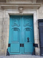 old wooden door in italy