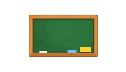 Empty school chalkboard