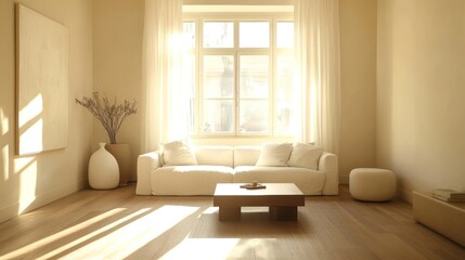 Bright interior living room