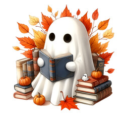 A funny cartoon zombie with an axe and android technology is a toy character illustration perfect for Halloween design