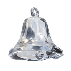 Crystal Glass Bell Decoration - Festive Holiday Ornament