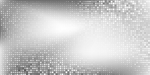 Silver modern dot abstract foil background with metal mirror texture. Chrome gradient surface simple