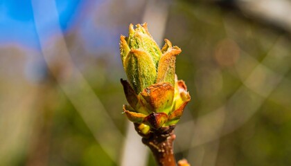 Close-up of a spring bud