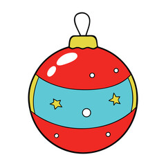 A sparkling Christmas glass ball adorned with a vibrant red bow, reflecting festive lights and holiday cheer in a cozy, joyful close-up scene.
