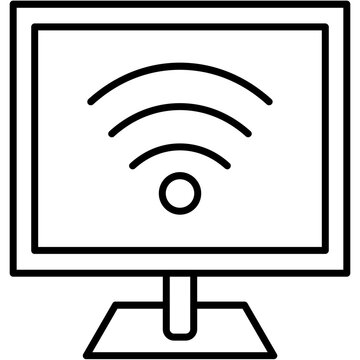 vector illustration of a computer monitor