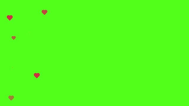 Valentines and Wedding day blinking background Animation 4k Heart Romantic Abstract Glow Particles Abstract Christmas hearts shape flowing, valentine day love relationship holiday. 3D Illustration