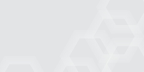 Fototapeta premium Vector White geometric abstract background overlap layer. graphic design element circles style concept texture disign