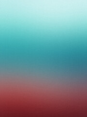 Obraz premium Subtle Grainy Gradient with Tranquil Aquamarine Fading into Muted Crimson, Evoking a Sense of Calm and Serenity with a Vintage Touch