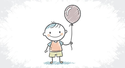 little girl with a balloon