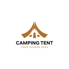 camping tent logo