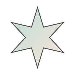 Pastel Gradient Star 14