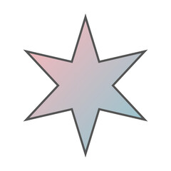 Pastel Gradient Star 29