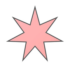 Pastel Gradient Star 33