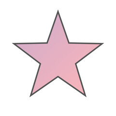 Obraz premium Pastel Gradient Star 34