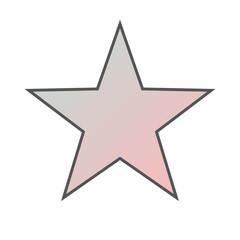 Obraz premium Pastel Gradient Star 41