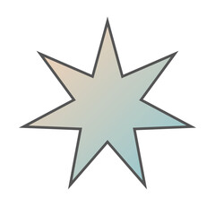 Pastel Gradient Star 44