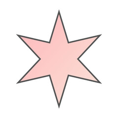 Pastel Gradient Star 48