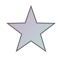 Pastel Gradient Star 6
