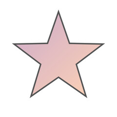 Pastel Gradient Star 86