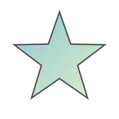 Pastel Gradient Star 85