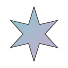 Pastel Gradient Star 95