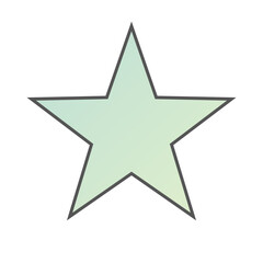 Pastel Gradient Star 94