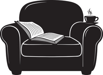 Reading Comfort: Armchair with Book and Coffee

Quiet Time: A Cozy Reading Nook

Relax and Read: Armchair and Steaming Coffee