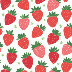 Hand Drawn Strawberry Vector Illustration