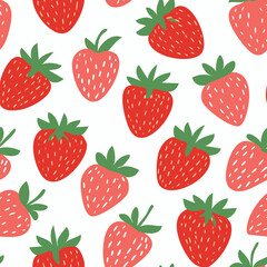 Hand Drawn Strawberry Vector Illustration