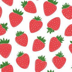 Hand Drawn Strawberry Vector Illustration