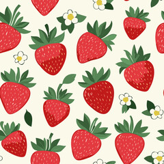 Hand Drawn Strawberry Vector Illustration