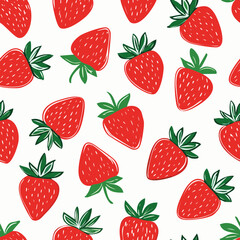 Hand Drawn Strawberry Vector Illustration