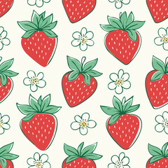 Hand Drawn Strawberry Vector Illustration