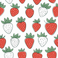 Hand Drawn Strawberry Vector Illustration