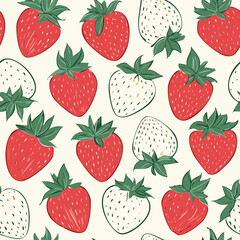 Hand Drawn Strawberry Vector Illustration