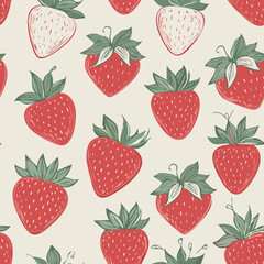 Hand Drawn Strawberry Vector Illustration