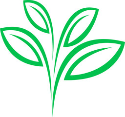 green icon, logo, symbol