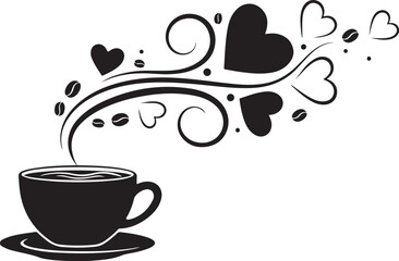 cup of coffee Coffee Cup with Heart Steam Graphic

Love and Coffee Illustration

Valentine's Day Coffee Cup Vector