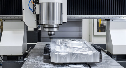 Precise Metalworking CNC Milling Machine Shaping Aluminum Part Industry