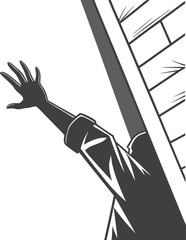 Vector illustration of a man with a laptop, computer, and mouse, with a design concept for business