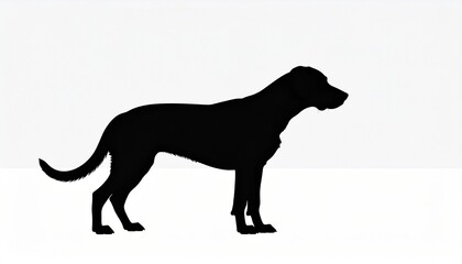 犬の黒シルエット