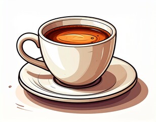 コーヒー　カップ　イラスト