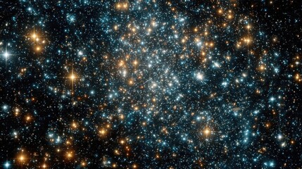 Vast star field in deep space with countless shining stars and glowing galaxies, abstract cosmic background representing universe, astronomy and infinity