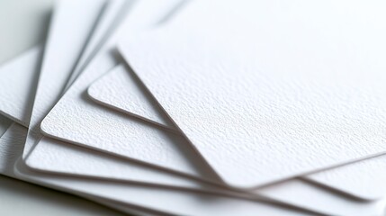 Corporate level business card design isolated on white background, premium paper texture and foil debossing details