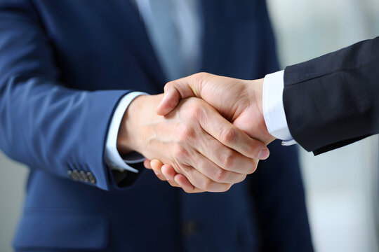 Business partnership agreement firm handshake success collaboration deal close