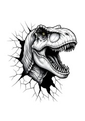 Naklejka premium Black & Grey Tattoo Design 