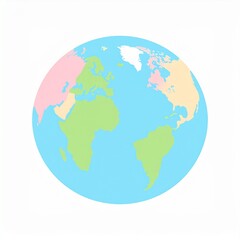 Naklejka premium Modern Global Map Symbol