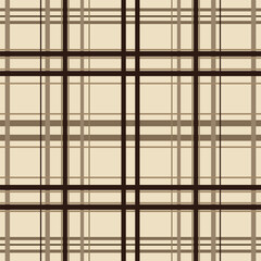 Minimalist Seamless Brown Plaid