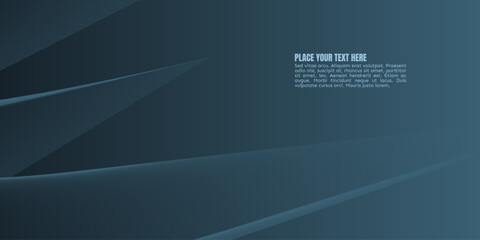 Fototapeta premium Dynamic dark blue abstract background with geometric shapes, subtle linear textures, and a smooth gradient. Ideal for modern business, tech, or corporate designs.