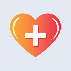 Obraz premium Illustrative representation of healthcare, wellness, and medical support within a heart symbol